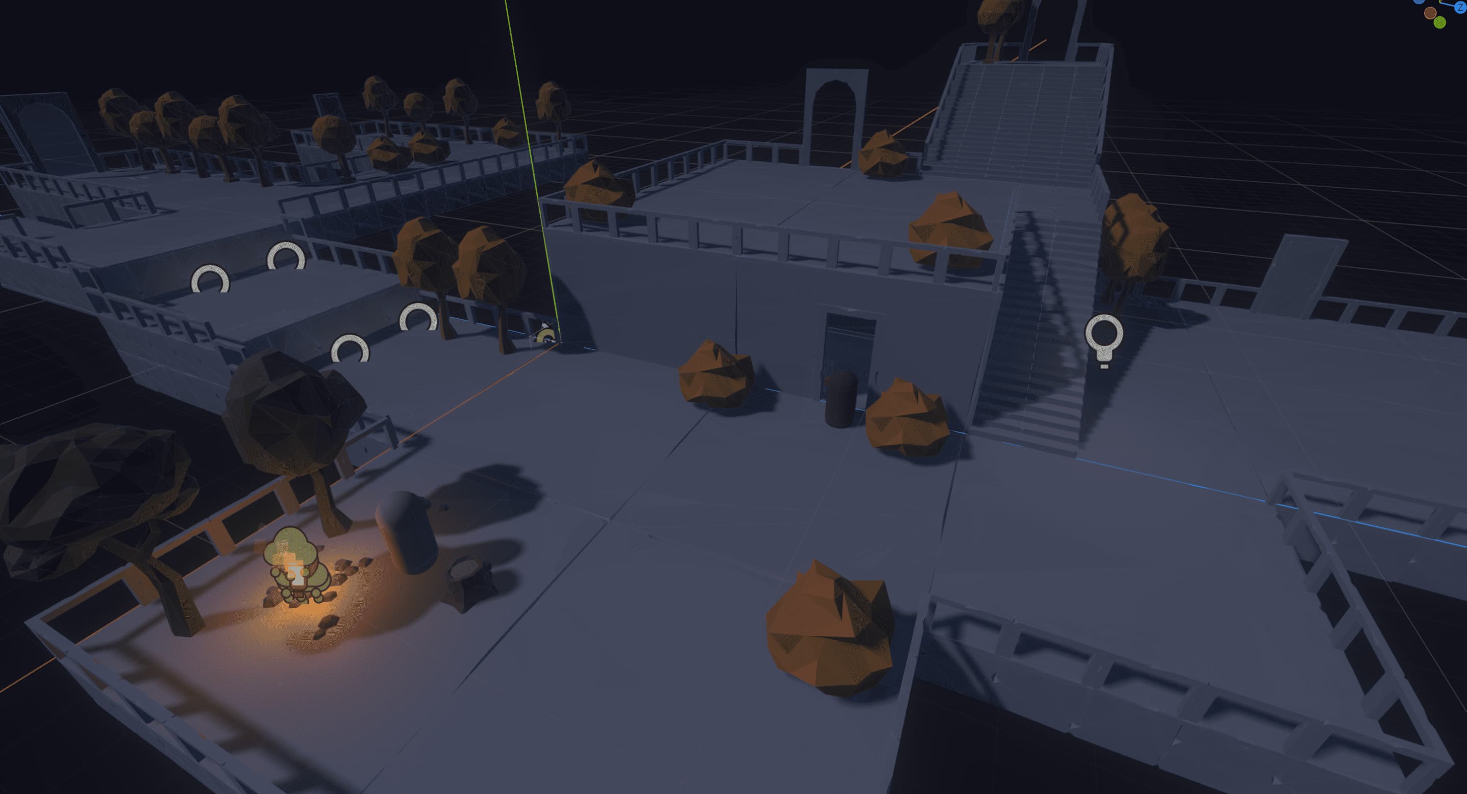 Cena low-poly do Projeto Bellinha